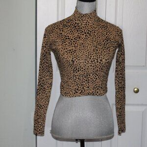 Brandy Melville Animal Print Crop Top